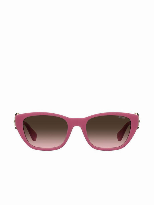 Moschino Women's Sunglasses with Pink Frame and Brown Gradient Lenses MOS130/S MU1/M2