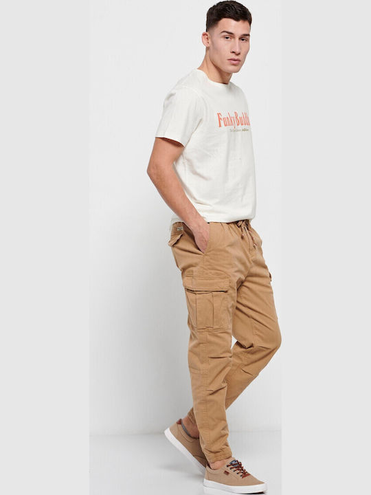 FBM007-03402 Trousers Cargo in Regular Fit Vintage Beige