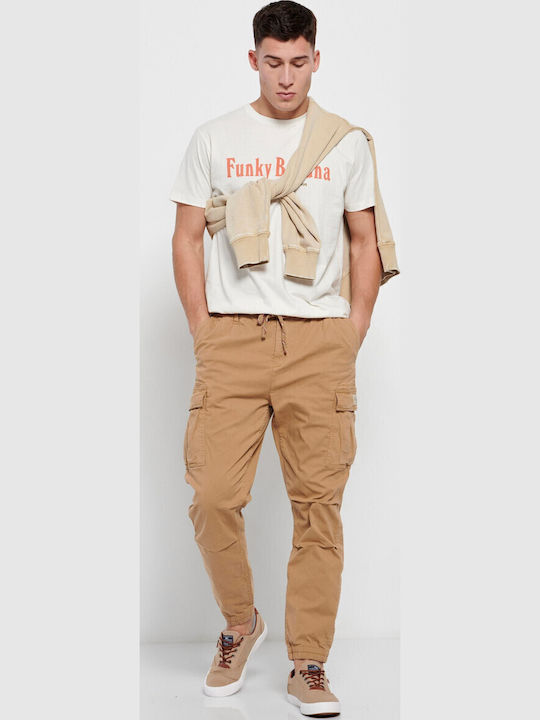 FBM007-03402 Trousers Cargo in Regular Fit Vintage Beige