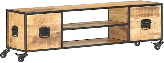 Έπιπλο TV Επιδαπέδιο Μπεζ 130x30x39εκ. Έπιπλο TV Επιδαπέδιο Μπεζ 130x30x39εκ.