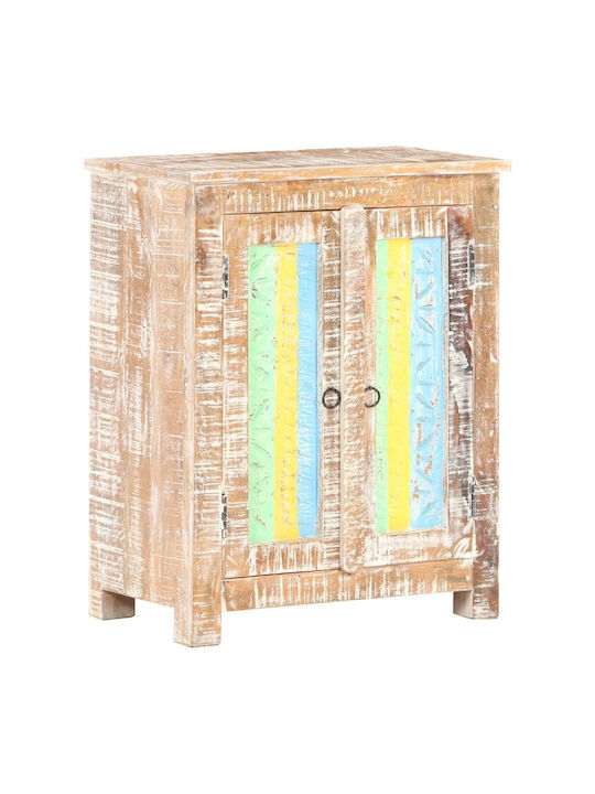 Wooden Buffet Multicolor L61xW35xH76cm