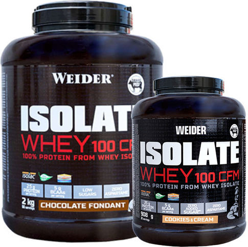 Weider Isolate Whey 100 CFM Πρωτεΐνη Ορού Γάλακτος με Γεύση Cookies & Cream 2kg