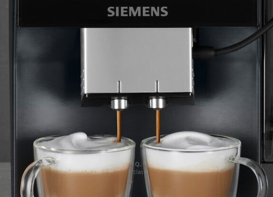 Siemens Αυτόματη Μηχανή Espresso 1500W Πίεσης 19bar με Μύλο Άλεσης Μαύρη TP707R06