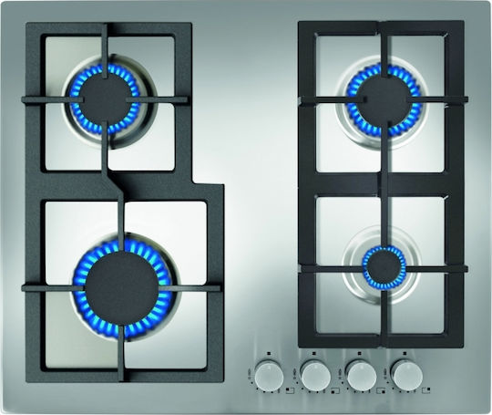 Teka Gas Cooktop Autonomous Inox 60x51εκ. Silver