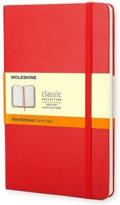 Moleskine Large Ruled Hard Classic Notebook Ruled with Elastic Green