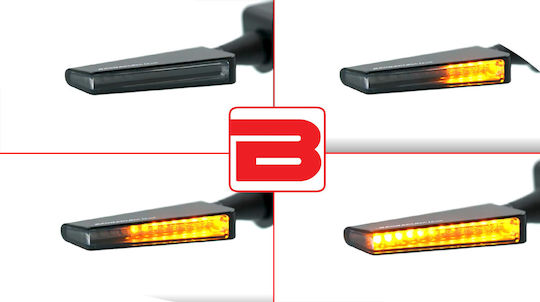 Barracuda Flash Motorcycle Μπλε LED 2pcs
