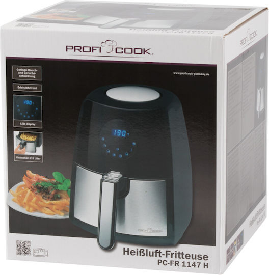 Profi Cook Air Fryer 2.5lt Μαύρο PC-FR 1147 H