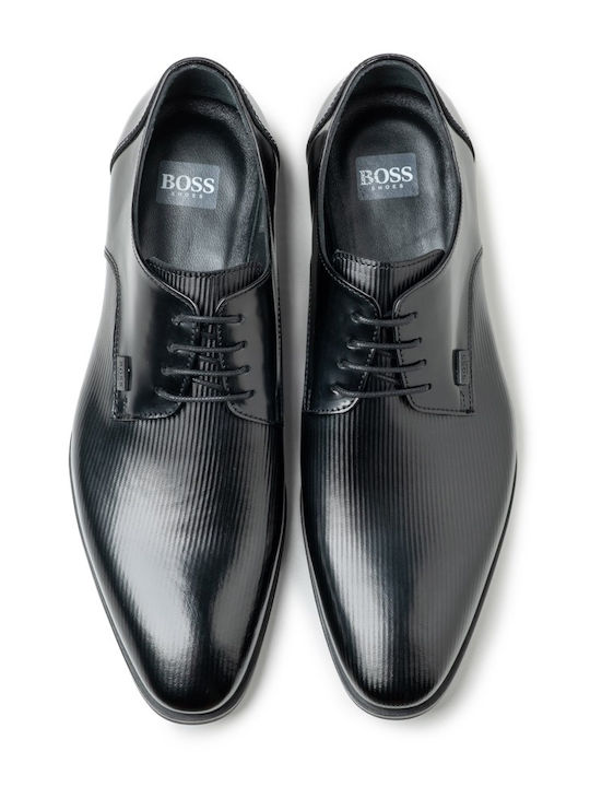 Boss Shoes Leather Men's Dress Shoes RAMON Black