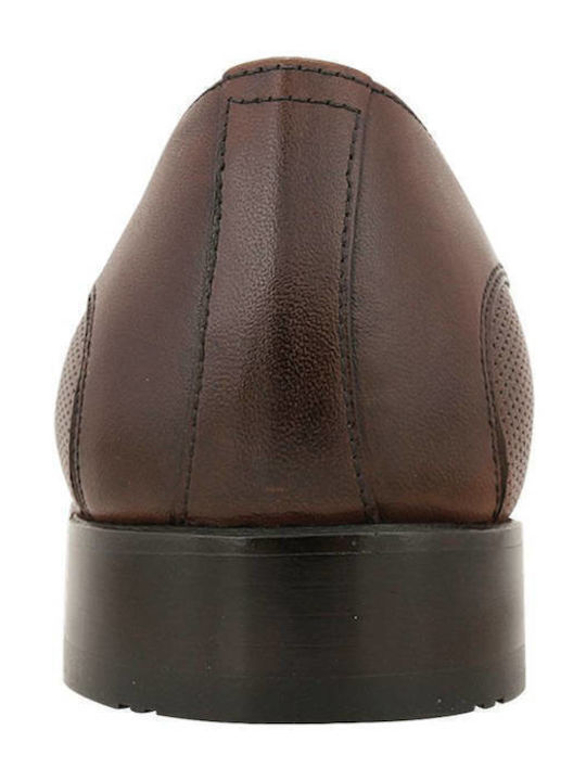 Sterlin Δερμάτινα Ανδρικά Σκαρπίνια Cognac