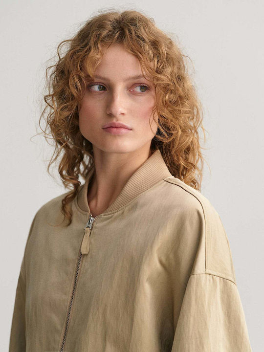 Κοντό Γυναικείο Bomber Jacket Mushroom Khaki