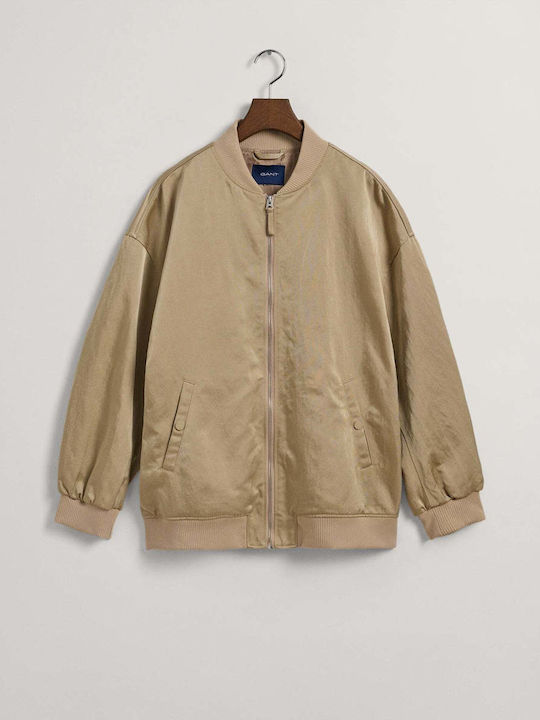 Κοντό Γυναικείο Bomber Jacket Mushroom Khaki