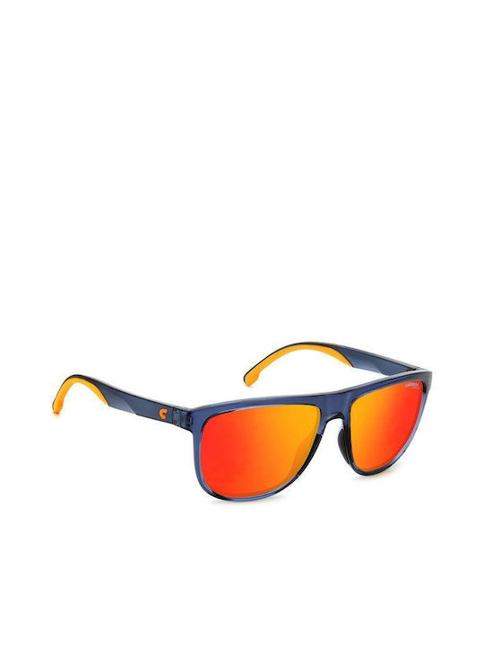 Carrera Men's Sunglasses with Blue Plastic Frame and Orange Polarized Lens 8059/S RTC/UZ