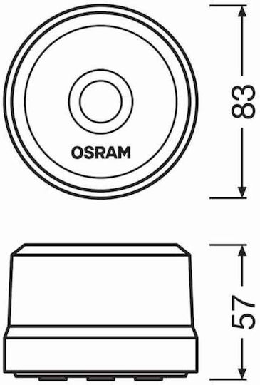 Osram Φάρος Αυτοκινήτου LED 4.5V Αδιάβροχος με Πορτοκαλί Φωτισμό