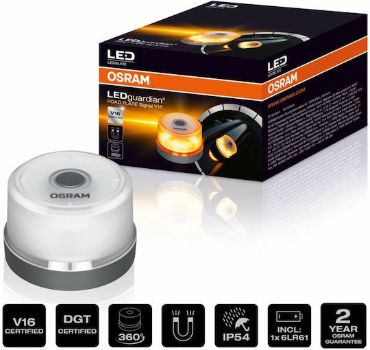 Osram Φάρος Αυτοκινήτου LED 4.5V Αδιάβροχος με Πορτοκαλί Φωτισμό