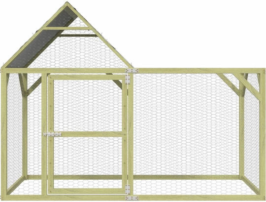 vidaXL Wooden Poultry Coop M2 x W1.5 x H1m