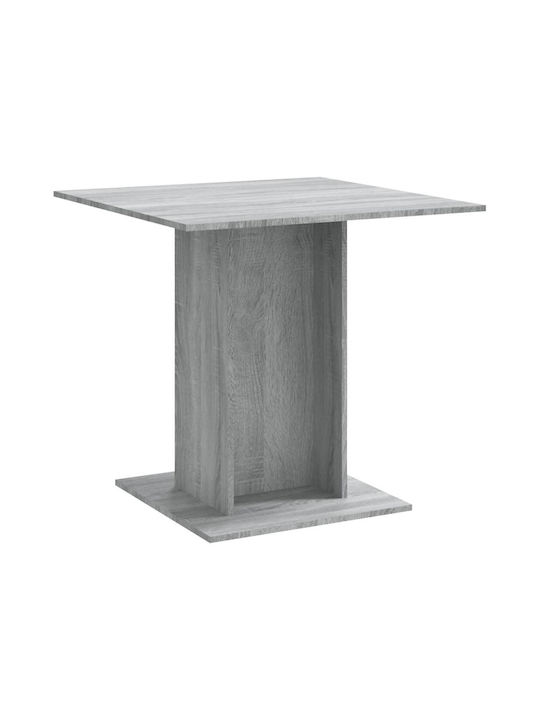 Table Dining Room Wooden Grey 80x80x75cm