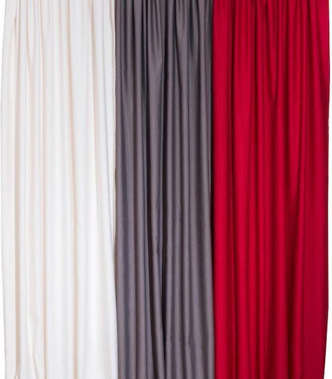 Viopros Vorhang mit Bleistiftfalten Guro 35 Terrakotta 140x270cm