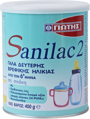 Γιώτης Milchnahrung Sanilac 2 für 6m+ 400gr