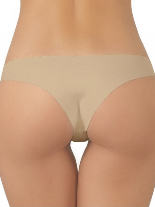 Promise Damen Brasilien 2Pack Nahtlos Beige