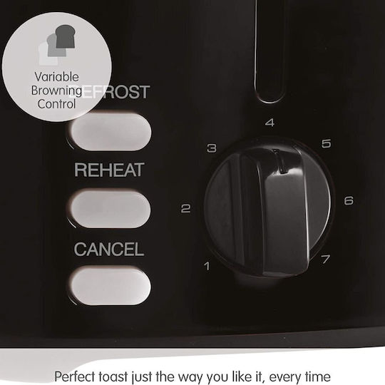 Morphy Richards 222064 Toaster 2 Schlitze 800W Schwarz