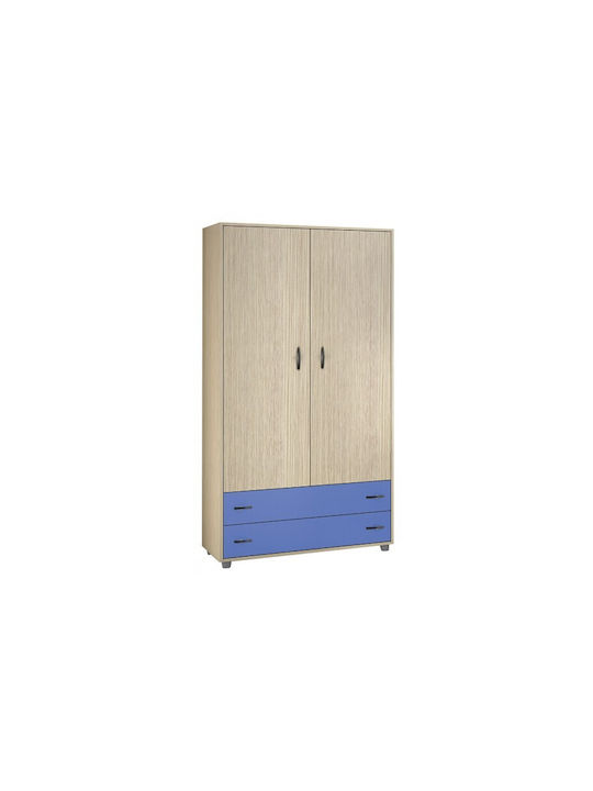 Ντουλάπα Νo 3 Δίφυλλη Λάττε-Μπλε 90x50x180cm Ντουλάπα Νo 3 Δίφυλλη Λάττε-Μπλε 90x50x180cm