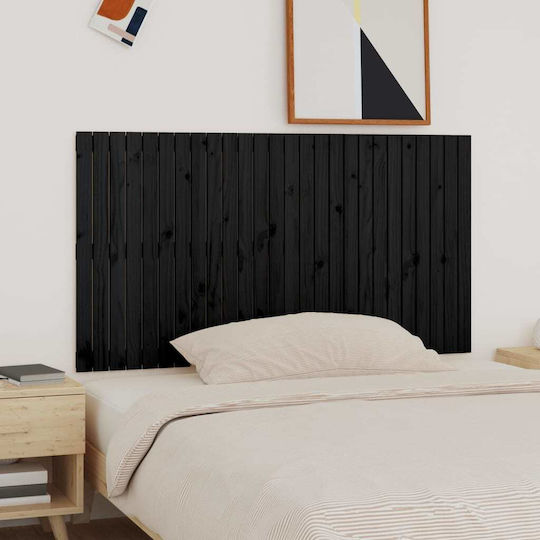vidaXL Wooden Bed Headboard Black 166x90cm