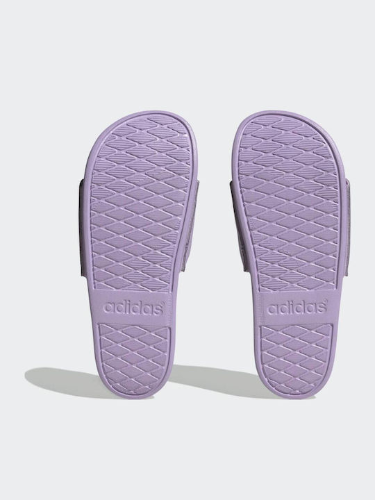 Adilette Comfort Slides Purple Glow / Pearl Citrine