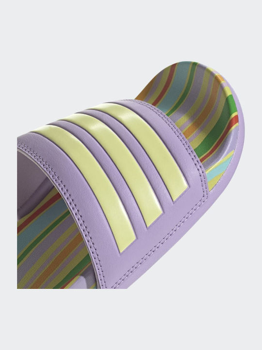 Adilette Comfort Slides Purple Glow / Pearl Citrine