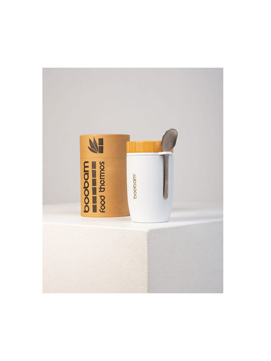 Boobam Inox Thermo Lunch Box White 500ml