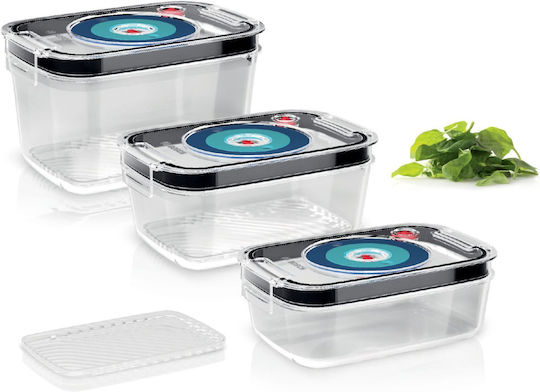 Bosch Set Cutii De Prânz Din Plastic Negre Cu Compartimente 3 Bucăți