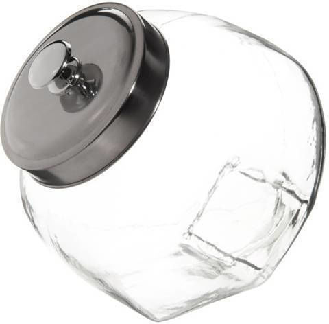Novatex Allgemeine Verwendung Glas-Vase mit Deckel Transparent 19x19cm 1 Stück
