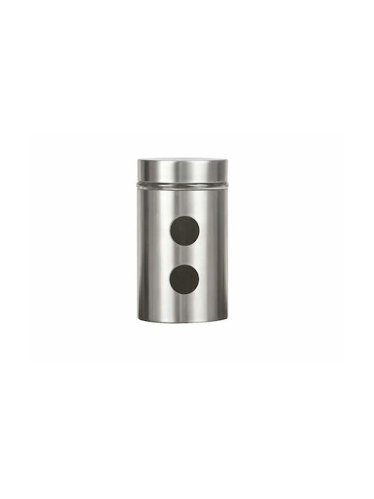 Muhler Vase General Use with Lid of Stainless Steel In Silver Colour 1050ml 1pcs