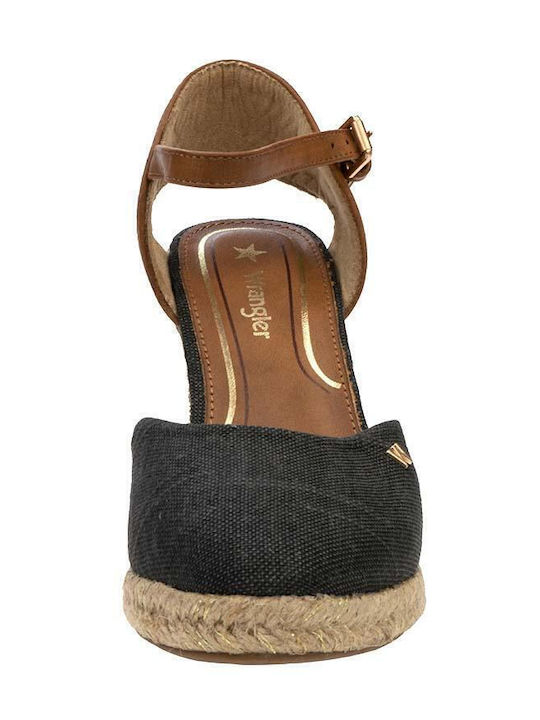 Brava Women's Fabric Platform Espadrilles Black
