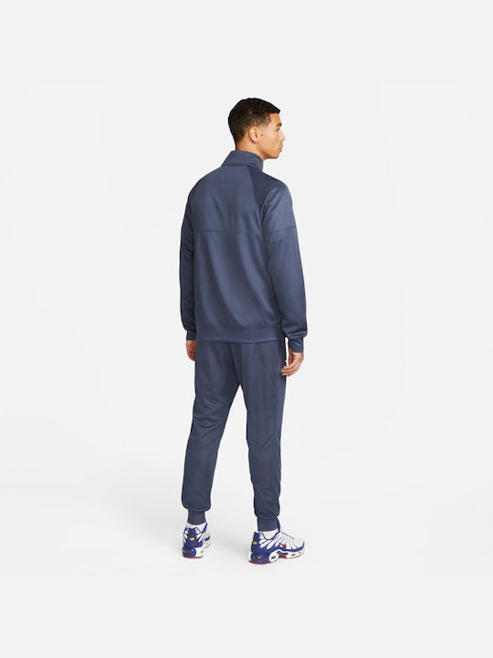 Nike Tracksuit Set Sweatpants with Rubber Dri-Fit Navy Blue