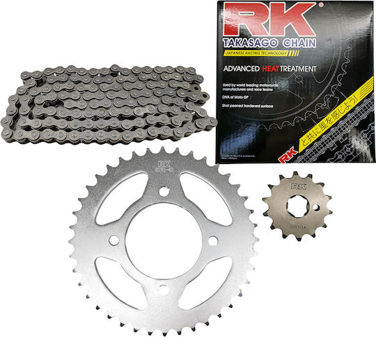 RK Kit lanț și pinion pentru Yamaha Crypton S 115
