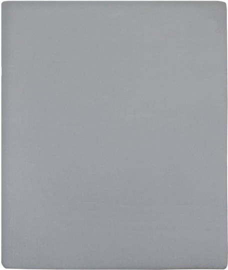 vidaXL Bettlaken für Einzelbett mit Gummiband 100x200cm. Gray