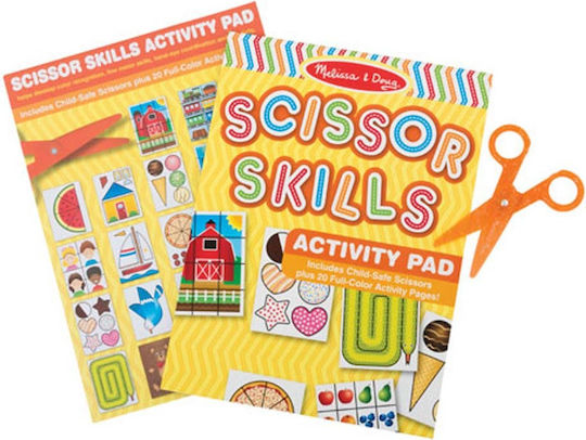 Melissa & Doug Paper Cutting Scissor Skills Activity Pad for Children 3+ years Years