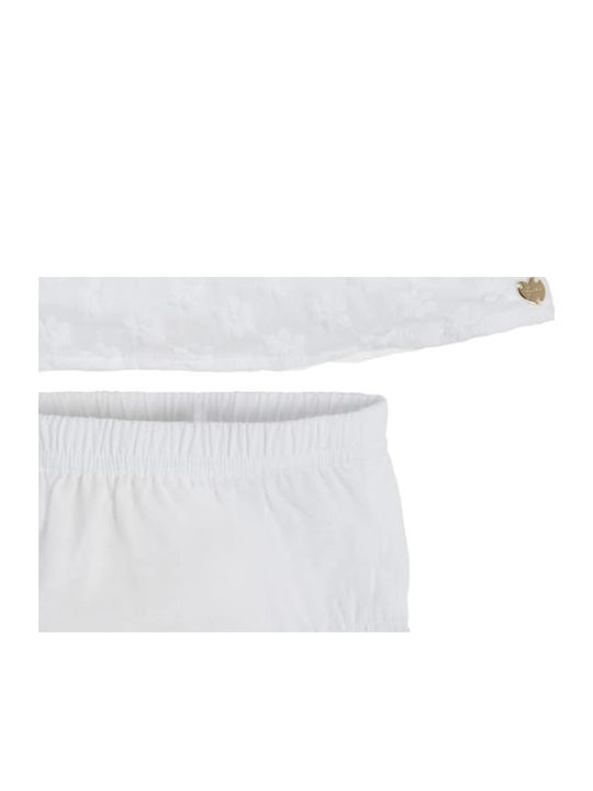 Rochie Fete Mâneca Scurtă Set Cu Chilot Alb