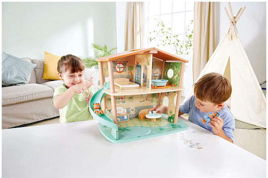 Hape Tigers Jungle House Wooden Dollhouse