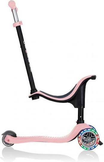 Globber Kinderroller Go Up Sporty Lights 3-Rad mit Sitz Rosa