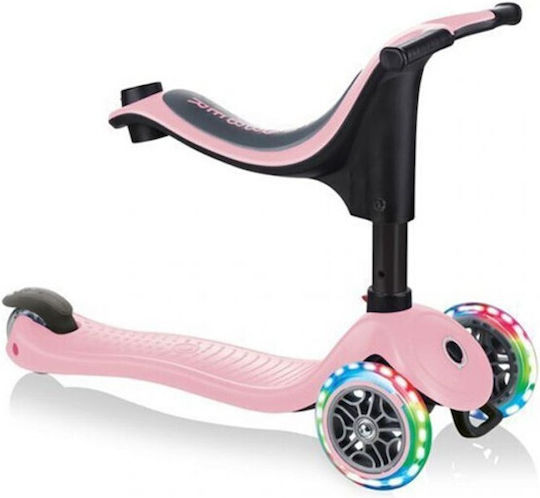 Globber Kinderroller Go Up Sporty Lights 3-Rad mit Sitz Rosa