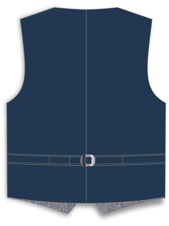 Energiers Boys Vest with Buttons Blue