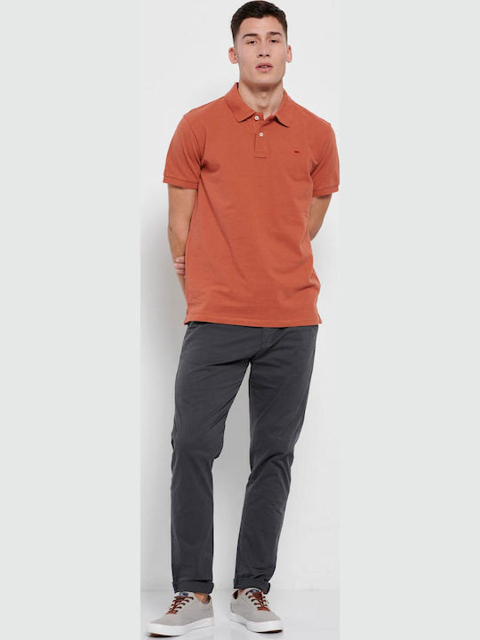 FBM007-00111 Polo Short Sleeve Blouse Terracota