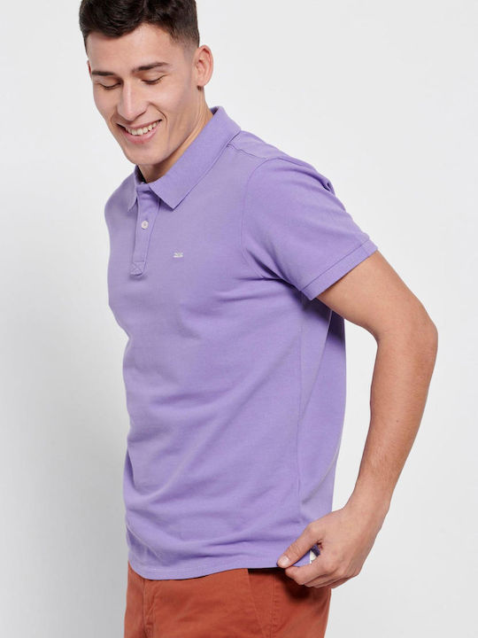 FBM007-00111 Polo Short Sleeve Blouse Lavender