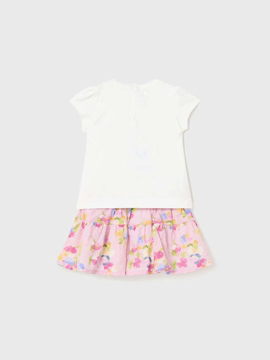 Mayoral Kids Set with Skirt Summer 2pcs White