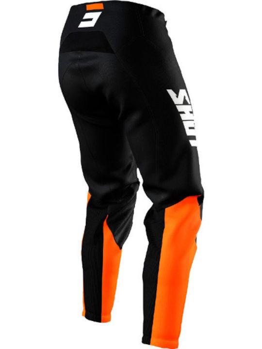 Shot Mx Raw Burst Men's Summer Leather Motocross Pants Orange