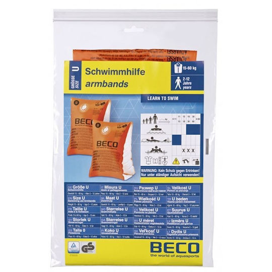 Beco Standard 9801 Swimming Armbands Orange