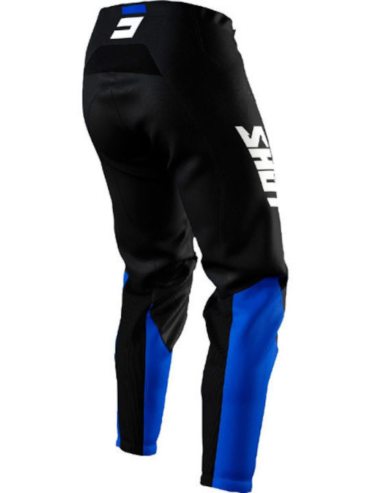 Shot Mx Raw Burst Men's Summer Leather Motocross Pants Blue