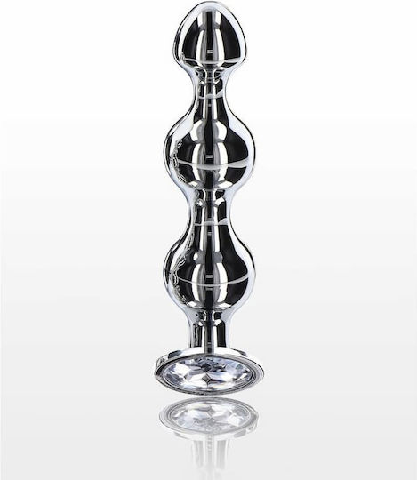 ToyJoy Diamond Star Beads Anal Beads Large Silver