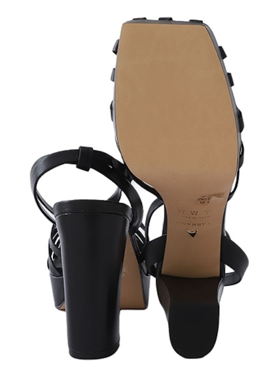 Leder Sandalen Schwarz